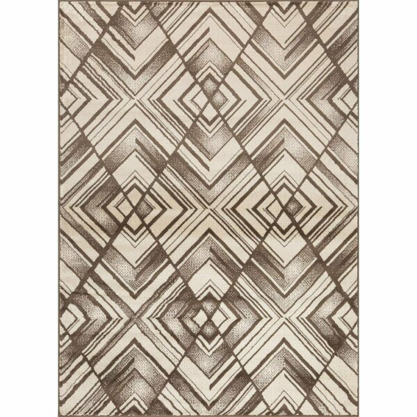 Lbaiet 4 x 6 ft. Mindoro Geometric Rectangle Area Rug, Beige MN650E46